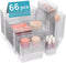 Vtopmart 66 PCS Clear Plastic Drawer Organizers - 4-Size Bathroom and Vanity Organizer Trays for Makeup, Jewelry, Office