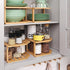 Shelf(3 Pack),2 Countertop,Pantry VERTORGAN Bamboo Corner Tier Plate Organizer for Cabinet and Dish and Spice Rack