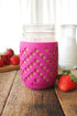 Silicone Mason Jar Sleeve - Fits 16oz (1 Pint) Regular-Mouth Jars | Package of 4 Multicolor