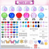 340 (340Pcs VICTLOV Crystal Suncatcher Making Kit, Pieces with Beads, Snowflakes, Butterflies, Glass Balls for Garden