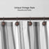 Decorative Bronze Shower Curtain Hooks, Rust Proof Rings for Bathroom, 12Pcs Shower Curtain Liner Hooks