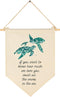 FYSIA We Love You-Ocean Turtle Theme Nursery Decor- Canvas Hanging Pennant Flag Banner