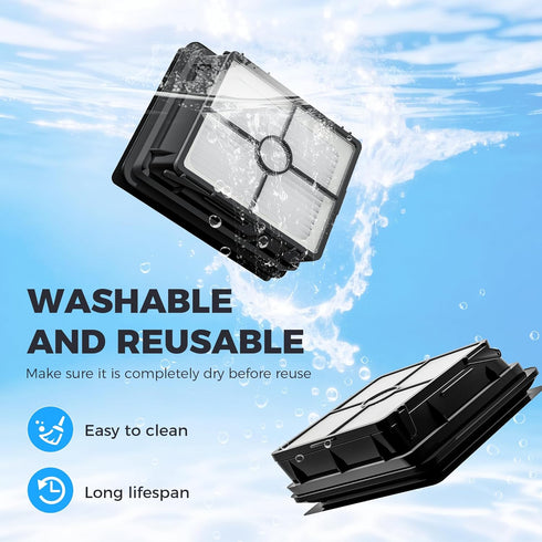 6 Pack 1866 3888A 1785 2210 2211 2304 2306 2551 2554 2590 2593 2596 1608684 Filters Compatible with Bissell Crosswave