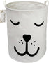 FANKANG Large Canvas Laundry Storage Basket, Foldable Nursery Hamper with Waterproof PE Coating for Kids, Office,