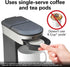 Commercial 1-Cup 3-Minute HDC200S-CA Hamilton Beach Deluxe Coffee Maker, Black/Stainless-Steel, Brew Time, Auto