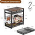 TQVAI K Cup Holder, 70 Capacity Coffee Pod Drawer & Organizer for Countertop, Black Coffee Bar Decor