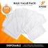 Xpose Safety Plastic Disposable Aprons, 1 Mil Waterproof Polyethylene, 24" x 48"