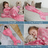 Mermaid Tail Blanket for Girls, Glow in The Dark Sleeping Bag, Plush Cozy Soft Fleece Throw for Age 2-12, Valentine's