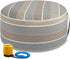 FUNHOME Inflatable Ottoman Stool D20xH9,Portable Round Pouf for Indoor/Outdoor Use,Foot Rest or