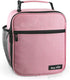 Hap Tim Pink Insulated Lunch Bag for Women, Reusable Spacious Lunchbox for Adults
