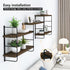 50W 17H) MXCSE Wall Shelves, Wall Mounted Bookshelves, DIY Floating Shelves for Wall, Wood Hanging Book Shelves