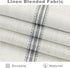 DriftAway Farmhouse Vertical Striped Linen Blend Valances, 18 Inch Blackout Kitchen Curtain Valance, 1 Panel for Living