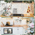 FuWeave Christmas Kitchen Towels Beige Xmas Tree Dishtowels Decorative Hello Winter Hand Towels Absorbent Gloves Ball