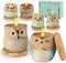 Citronella Candles Outdoor Gift Ideas, 6x3.5oz Novelty Owl Soy Candles for Garden, Porch, Outdoor Décor