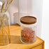 Adodeen 24oz Vintage Glass Canister With Lid Small Glass Jars Wide Mouth Mason Jars Airtight Coffee Canisters Kitchen