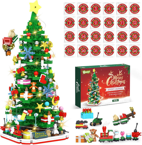 Advent Calendar 2025 Adult Teen Boy Girls Kids Christmas Tree Building Set