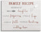 Stupell Industries Family Recipe Happiness Motivational Phrases Kitchen Puns Canvas Art