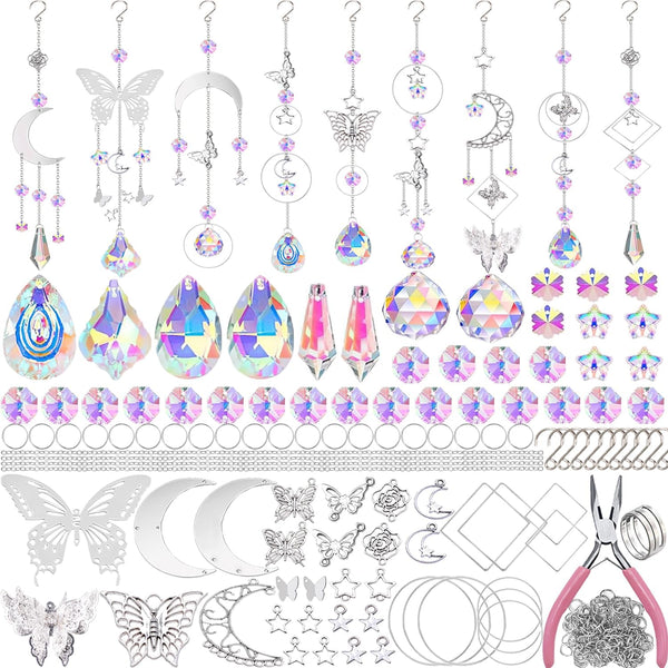 Lyukii 300 Pcs DIY Suncatchers Making Kits Craft for Adults Crystal Suncatchers for