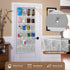 24 (64" 19") GOMAJI Over the Door Pocket Hanging Shoe Organizer, Space Saving Hanging Storage Holder, Gray, X