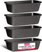 Bakken Swiss Loaf Pan Set, 4-Piece Deluxe Nonstick Carbon Steel Bakeware for Bread and Cakes