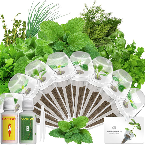 Gourmet Herb Seed Pod Kit Compatible with AeroGarden, idoo, Ahopegarden, Gardencube with