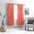 DONREN Coral Blackout Curtain Panels with Rod Pocket - Room Darkening Thermal Insulated Curtains for Bedroom (2 Panels)