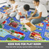 Decor,5'x 6'6" Capslpad Blue Car Road Kid Rug Carpet Playmat for Playoom Traffic Road Kids Play Mat for Toddler Non