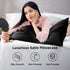 Bedsure Satin Pillowcase for Hair and Skin - Black Silky Pillowcase 2 Pack, 20x30 Inches, Gifts for Women Men