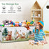 37.712.515.7'' Large Toy Box Chest Organizer with Flip Lid for Kids, Collapsible Oxford Toy Storage Box with Handles