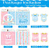 Saintrygo Baby Gender Reveal Voting Box with 50 Pieces Boy or Girl Ballot Cards for Baby Shower Decorations