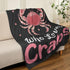 Cozy 40"X50" Crabs Blanket Just A Girl Who Love Crabs Fleece Throw Blanket Super Soft Warm Fuzzy Plush Crab Blanket
