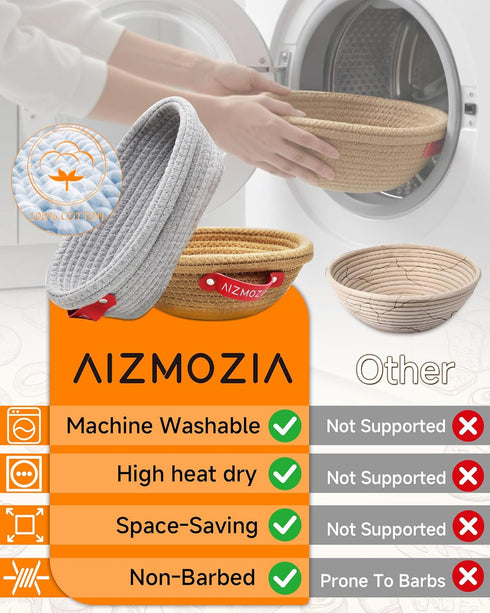 AIZMOZIA Complete Sourdough Starter Kit With Woven Proofing Basket, Sour dough Starter jar, Sourdough Bread Baking
