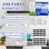 AMI PARTS W10311524 AIR1 Fresh Flow Air Filter & W10346771A Produce Preserver Replacement for Refrigerator (Pack of 2)