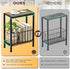 Narrow Side Table, Skinny End Tables with Magazine Holder, Small Sofa Table for Small Spaces, Space-Saving Design, Slim