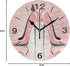 ALAZA Home Decor Butterfly High Heel Shoe Wall Clock, 9.5 inch Round Acrylic, Non Ticking Silent Clock