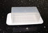 Home & Style Standard Butter Dish White Base Smoked Clear Top