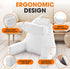 Cheer Collection Reading Pillow Chair - Chair Pillow with Arms and Detachable Neck Bolster for Bed & Couch - Machine