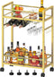 Bar Cart, Serving Cart for Home, Microwave Cart, Drink Cart, Wine Cart