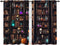 Worltoldb Vintage Bookshelf Kitchen Curtains Cafe Curtains for Bathroom Dining Room Living