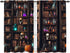 Worltoldb Vintage Bookshelf Kitchen Curtains Cafe Curtains for Bathroom Dining Room Living