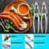 12 Set Set Pcs Crab Crackers and Tools Heavy Duty Seafood Tools Crab Leg Crackers Lobster Nut Crackers Opener Home