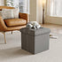 15 inches 300lbs, YOUDENOVA Storage Ottoman Cube, Foldable Storage Boxes, Padded Seat for Dorm Living Room, Support