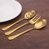 Matte Gold Serving Set - SHARECOOK 5-Piece 18/0 Stainless Steel Hostess Set, Dishwasher Safe
