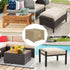25L 25W 17H Inch, OutdoorLines Outdoor Waterproof Patio Ottoman Covers - Square UV-Proof Patio Side Table Cover