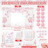 31 1 7 10 1 Ctosree Pcs Pink Bow Baby Shower Diaper Game Diaper Baby Shower Game Board Diapers Plastic Balls Organza