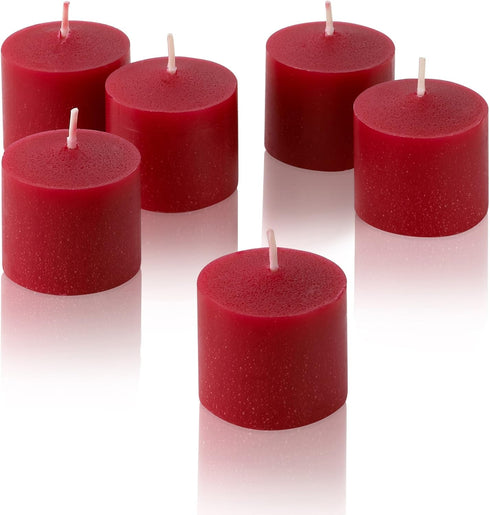 Red Apple Cinnamon Scented Candles, Set of 12 Scented Votive Candles, 10 Hour Burn Time