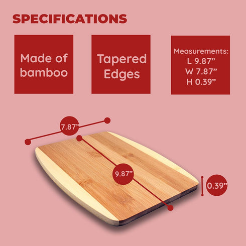 Bamboo Cutting Board Set: Eco-Friendly Wood for Meal Prep and Serving, Charcuterie Boards in Assorted Sizes