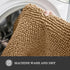 Bathroom Rugs Sets 2 Piece, Thick Chenille Bath Mats, Non-Slip, Absorbent, Washable, Beige
