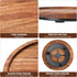 Mumufy 6 Pcs Lazy Susan Organizer, Turntable Tray for Kitchen Counter, Round Pantry Table Organization (9 Inch, Acacia