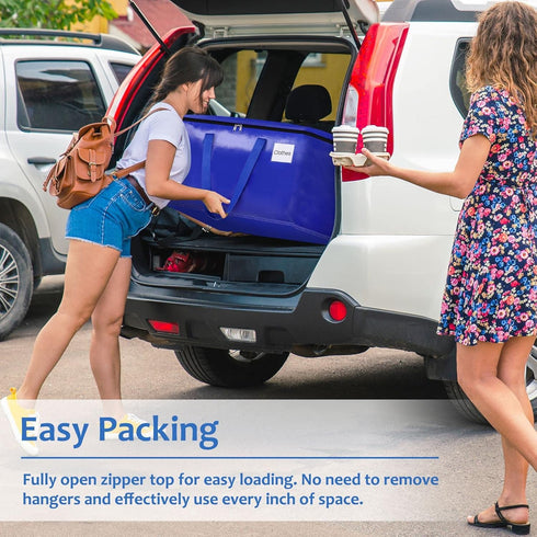 EpicTotes Supplies(88L, 10-Pack, Moving Bags, Storage Bags with Sturdy Handles and Heavy Duty Zippers, Storage Totes